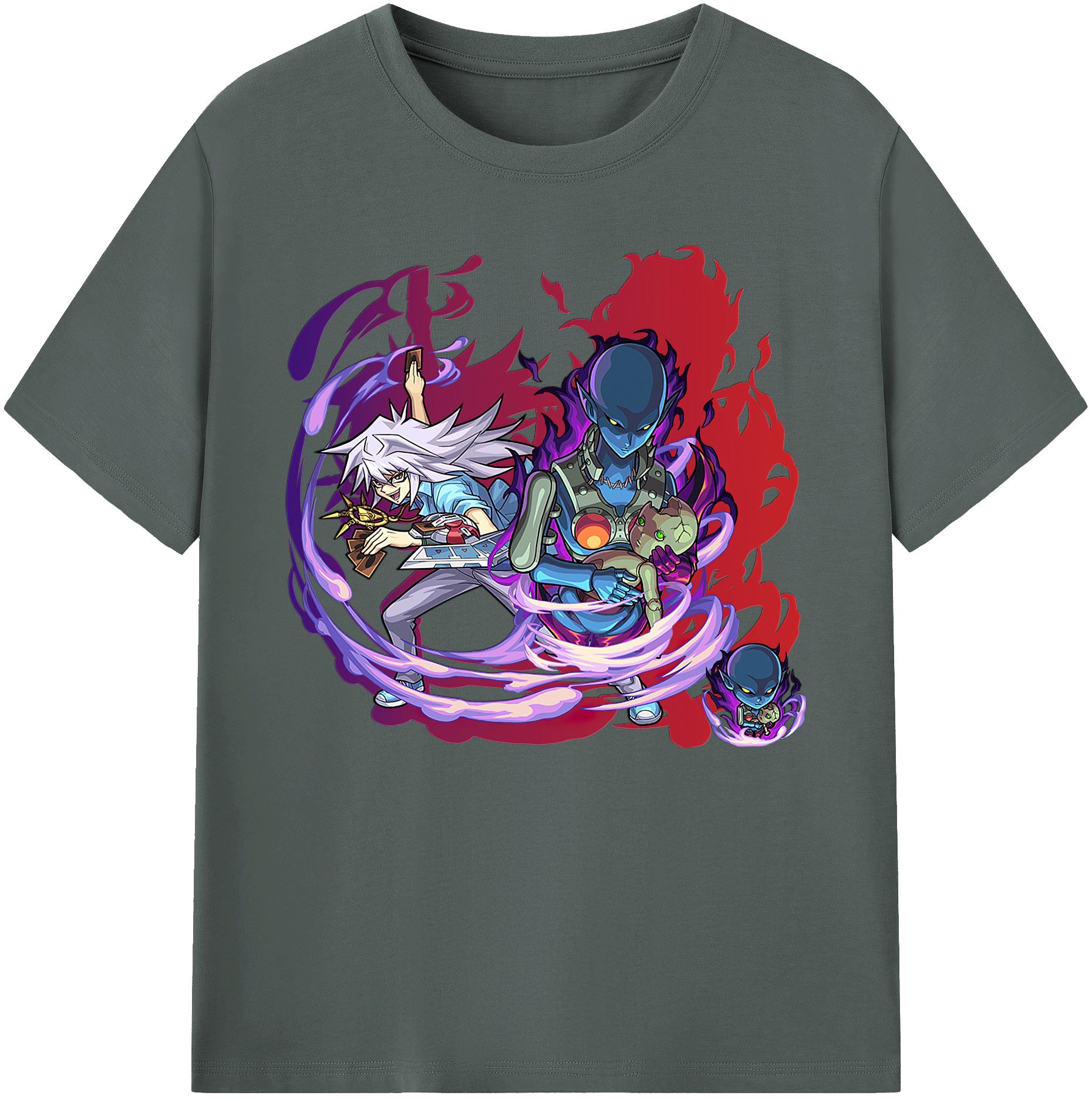 遊☆戯☆王 Yu-Gi-Oh! 綿100％ メンズ半袖Tシャツ｜肌触りやわらか＆通気性